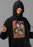 The Beatles Müzik Grubu Baskılı Unisex Hoodie, Oversize Sweatshirt