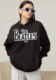 Müzik Grubu The Beatles Baskılı Unisex Oversize Hoodie