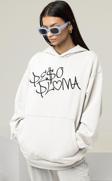 Peso Pluma Baskılı Unisex Oversize Rapper Hoodie