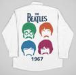 The Beatles 1967 Müzik Grubu Baskılı Unisex Cepli Gömlek