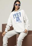 Tasarım 1989 Taylor Swift Baskılı Unisex Oversize Hoodie