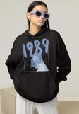 Tasarım 1989 Taylor Swift Baskılı Unisex Oversize Hoodie
