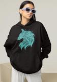 Kurt Desenli Unisex Oversize Hoodie