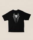 Spider-Man Logo Baskılı Unisex Tişört, Oversize Marvel Örümcek Adam Tişört