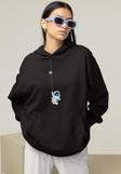Tasarım Astronaut Baskılı Unisex Oversize Hoodie