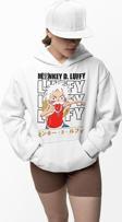 Monkey D. Luffy Baskılı Unisex Oversize Anime Çizgi Film Hoodie