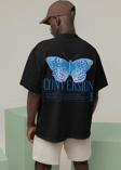 Butterfly Conversion Tasarım Baskılı Unisex Oversize Tişört