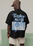 Tasarım Taylor Swift Baskılı Unisex Oversize Şarkıcı 1989 Tişört