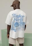 Tasarım Taylor Swift Baskılı Unisex Oversize Şarkıcı 1989 Tişört