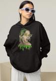 Tasarım Billie Eilish Baskılı Unisex Oversize Şarkıcı Hoodie