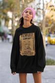Sub-Zero Wanted Reward Yazılı Unisex Oversize Anime Sweatshirt