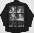 Taylor Swift The Eras Tour Baskılı Unisex Şarkıcı Cepli Gömlek