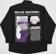 Jujutsu Kaisen Gojo Satoru Baskılı Unisex Anime Cepli Gömlek