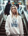 Karma Is A Cat Yazılı Unisex Oversize Taylor Swift Hoodie