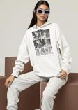 Unisex Taylor Swift The Eras Tour Baskılı Oversize Hoodie