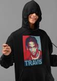Travis Scott Rapper Baskılı Unisex Oversize Hoodie