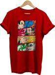 Remonz Demon Slayer Kimetsu No Yaiba Baskılı %100 Pamuk Basic T-Shirt Normal Beden Tişört