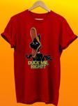 Remonz Duffy Duck Baskılı %100 Pamuk Basic T-Shirt Normal Beden Tişört