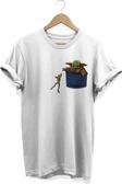Remonz Baby Yoda Grogu Mandalorian Star Wars Baskılı Pamuklu T-Shirt