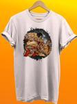 Remonz Attack On Titan Baskılı %100 Pamuk Basic T-Shirt Normal Beden Tişört