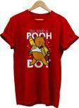 Remonz Winnie The Pooh Baskılı %100 Pamuk Basic T-Shirt Normal Beden Tişört