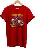 Remonz Garfield Baskılı %100 Pamuk Basic T-Shirt Normal Beden Tişört