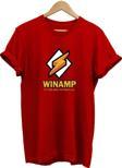 Remonz Winamp Baskılı %100 Pamuk Basic T-Shirt Normal Beden Tişört