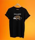 Remonz Tembel Baskılı Siyah, %100 Pamuk Basic (Normal Beden) T-Shirt