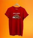 Remonz Tembel Baskılı Kırmızı,%100 Pamuk Basic (Normal Beden) T-Shirt