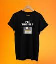 Remonz Retro I'M This Old Baskılı Siyah, %100 Pamuk Basic (Normal Beden) T-Shirt