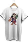 Remonz Sünger Bob One Piece Boa Hancock Baskılı Beyaz T-Shirt