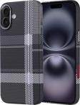 iPhone 16 Plus Kılıf Magsafe Şarj Özellikli Karbon Fiber Görünümlü Ultra İnce Premium Next Kapak