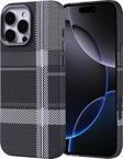 iPhone 16 Pro Max Kılıf Magsafe Şarj Özellikli Karbon Fiber Görünümlü Ultra İnce Premium Next Kapak