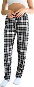 Dreamy Soft Kadife Dokulu Ekose Kareli Süet Pijama Altı Pantolon