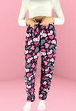 Luxury Soft Welsoft Polar Puantiyeli Kışlık Peluş Pijama Altı Pantolon