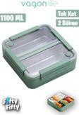 Vagonlife Lunch Box 1100 ML (Sızdırmaz,Karışmaz 2 Bölmeli) Yeni Nesil Sefer Tası -FFLBOX9807