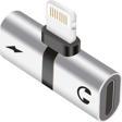 iPhone Uyumlu Lightning 2in1 Şarj Kulaklık Dönüştürücü Adaptör Şarj Çoğaltıcı Splitter
