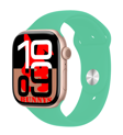 Omix X300 Uyumlu Su Yeşili Akıllı Saat Watch10 2025 Hediyeli AMOLED EKRAN