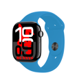 General Mobile GM 22 Uyumlu Açık Mavi Akıllı Saat Watch10 2025 Hediyeli AMOLED EKRAN