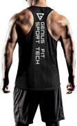 Erkek Dry Fit Y-back Gym Fitness Sporcu Atleti Genıus-fıt