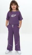 Toontoy Kız Çocuk Queen Baskılı Crop Eşofman Takım