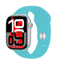Reeder P13 Blue 2022 Uyumlu Turkuaz Akıllı Saat Watch10 2025 Hediyeli AMOLED EKRAN