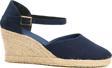Gerçek Elişi Lacivert Kadın Dolgu Topuk Espadril Handmade