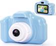 Blue İnter Mini Dijital Çocuk Fotoğraf Makinesi Hd 1080P Sd Hafıza Kart Girişli 5 Mp Video Makinası Öz Çekim -M