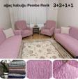 Bibaha Jakarlı Ev Çekim 3 3 1 1 Lastikli Koltuk Örtüsü Takımı Kanepe Çekyat Örtüsü Koltuk Kılıfı
