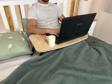AlfaCountry Mobilya Katlanabilir Mdf Laptop Sehpası, Safir Meşe