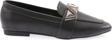 Kadın Silver Taş Metal Tokalı Loafer Siyah 61122534