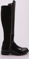 DGN 504 KADIN ARKASI STRETCH YANI FERMUARLI KNEE HİGH FLATS ÇİZME