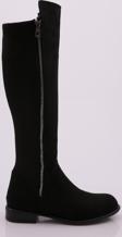 DGN 504 KADIN ARKASI STRETCH YANI FERMUARLI KNEE HİGH FLATS ÇİZME