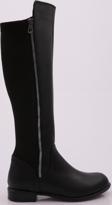 DGN 504 KADIN ARKASI STRETCH YANI FERMUARLI KNEE HİGH FLATS ÇİZME